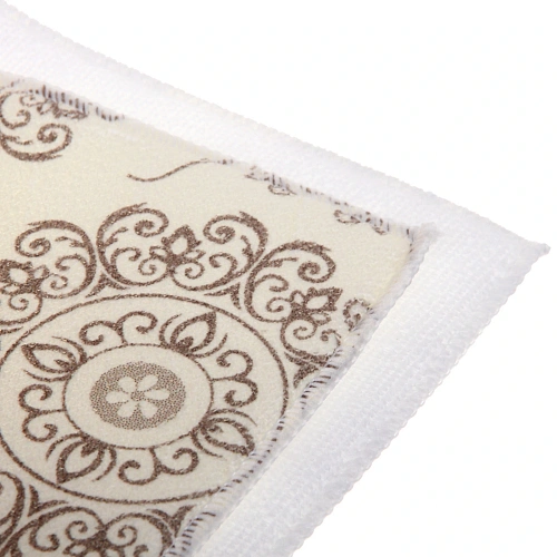 Коврик для сушки посуды 3850см Цветочный узор бежевый_5