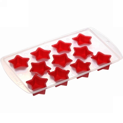 Форма для льда пластиковая с силиконом Звездочки_4