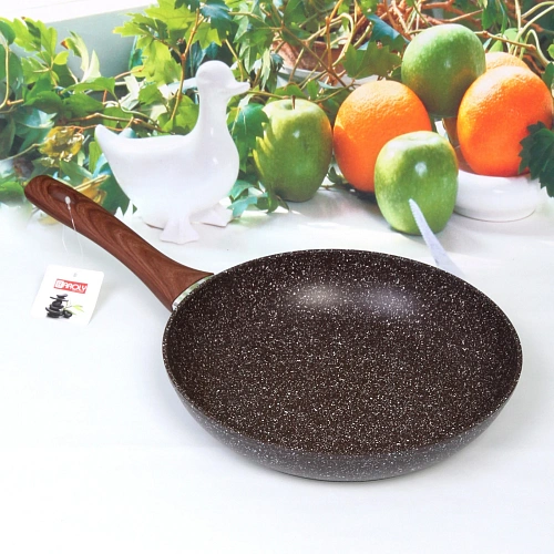 Сковорода BAROLY GRAY 26см индукционная с антипригарным покрытием, бакелитовая ручка_3