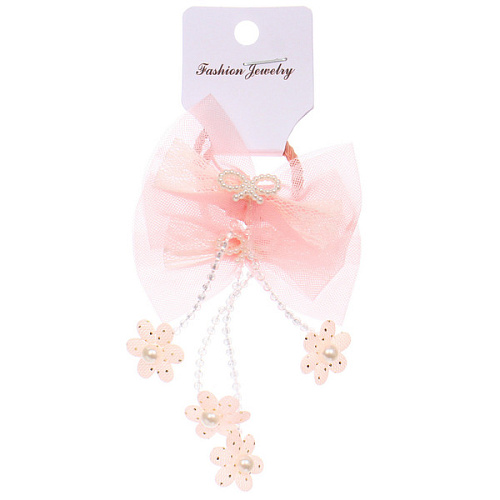 Резинки для волос детские 2шт КОНФЕТКИ, бабочки, микс 5 цветов, d-3см_5