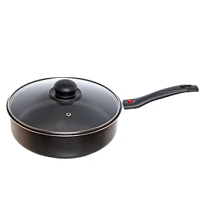 Сотейник FOREVER 24 см со стеклянной крышкой, ручка съемная  