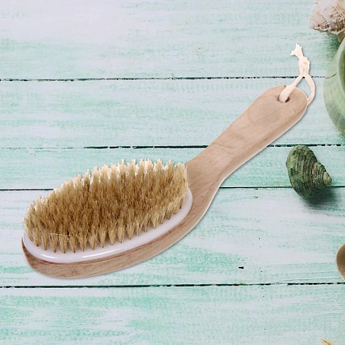 Щетка массажная для тела Ультрамарин - Пробуждение, жесткая, Длина щетки 25см, ширина 7см, щетина 1,5см (лейбл)_6