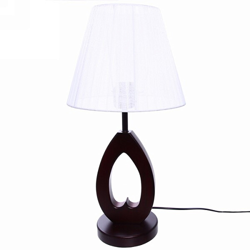 Светильник  Классика 2286 h-41см (615-119)+ абажур белый круглый (999-007)  (220В, Е27, выклвкл, 40 Вт)_2