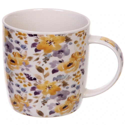 Кружка керамическая 370мл Цветочная мелодия, микс рисунков_4