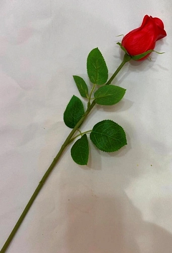 Цветок искусственный "Natur" 45см Роза красная