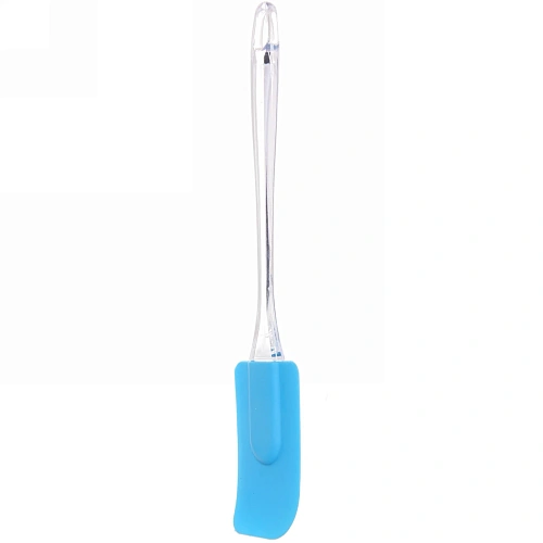 Лопатка силиконовая 23,55см прозрачная ручка_14
