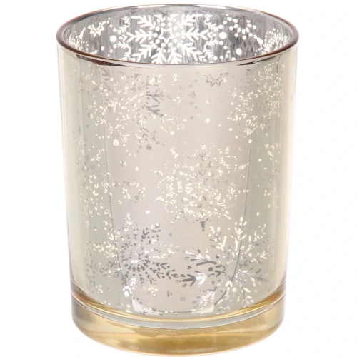 Подсвечник "Снегопад" 10*12,5 см, Золото
