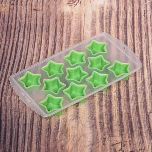 Форма для льда пластиковая с силиконом Звездочки_3