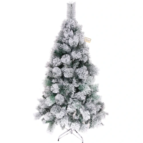 Елка "Зимняя метель" 150 см, ПВХ+леска с белым напылением (420 веток)