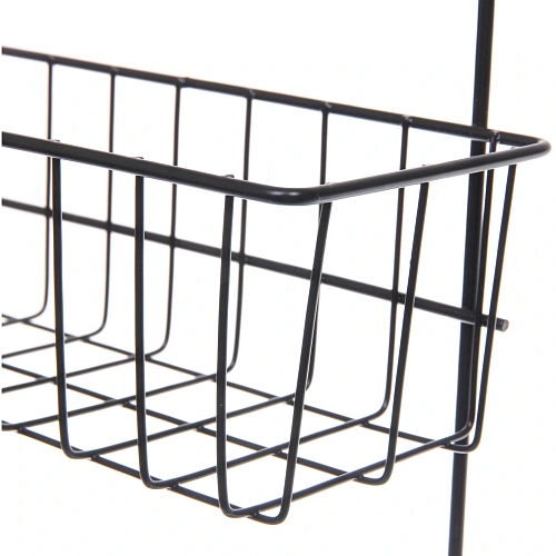 Органайзер металлический подвесной универсальный ФАНАДЕРО, цвет черный, две полки, 25510335см (лейбл)_4