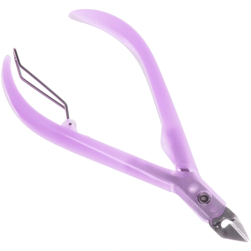 Кусачки для кутикулы, в пакете Ультрамарин, одна пружина, ручки пластик, цвет микс, 10,5см_11