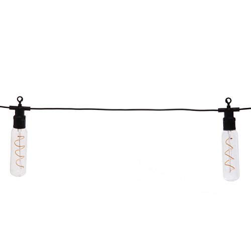 Гирлянда для улицы Солнечная спираль 5 м 10 ламп LED (134 см) чёрнпров, 1 реж,IP-54 (220 V), Теплый белый_7