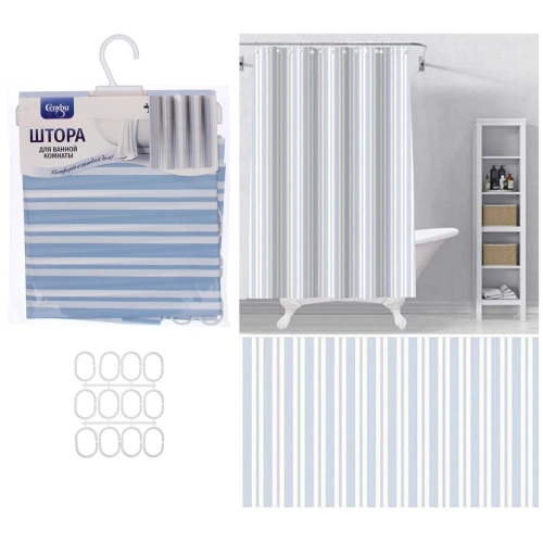 Штора для ванной EVA 180*180 "Селфи" Модена