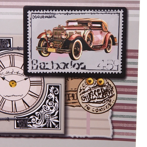 Пакет подарочный Винтаж 314212 см, микс_8