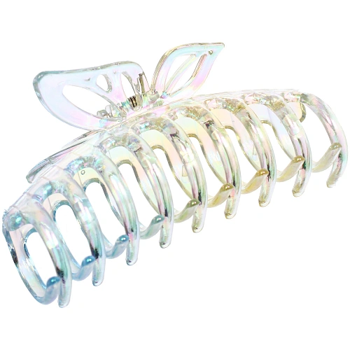 Заколка-краб для волос Мон Пион, бабочка, микс 6 цветов, 11см (Блистер)_11