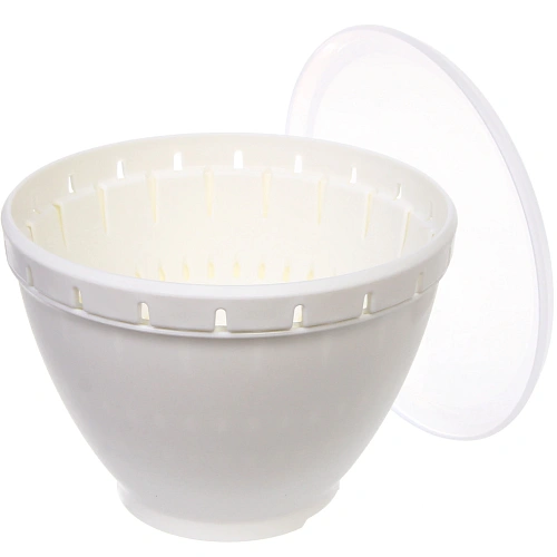 Дуршлаг пластиковый Фаттория 2215,5см двойной с чашей и крышкой_4