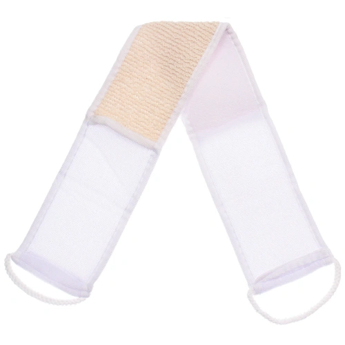 Мочалка для тела "ULTRAMARINE AGORA", комбинированная, цвет белый, 70*10см