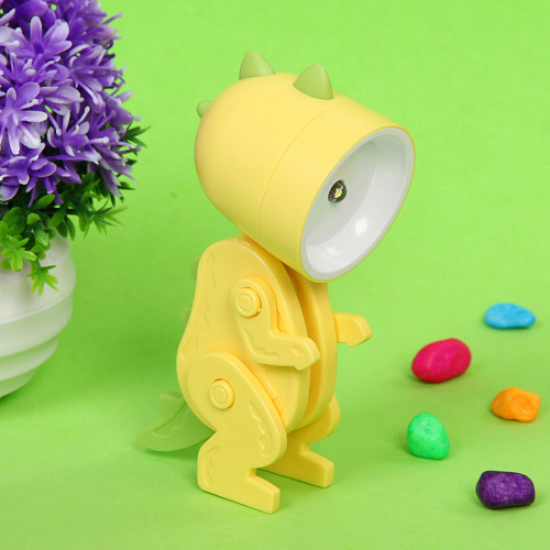 Настольная лампа Sweet - Динозаврик LED 5,13,69,8 см, батарейки AG3 02W, Желтый_4