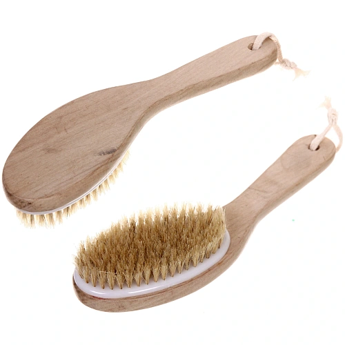 Щетка массажная для тела "Ultramarine - Пробуждение", жесткая, Длина щетки 25см, ширина 7см, щетина 1,5см (лейбл)(мягкая)