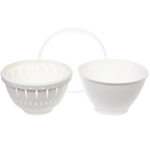 Дуршлаг пластиковый  Фаттория 1812см двойной с чашей и крышкой_5