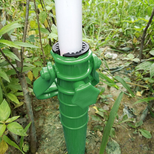 Бур-подставка для пляжного зонта 35см Дрель пластик, цвет зеленый ДоброСад_6