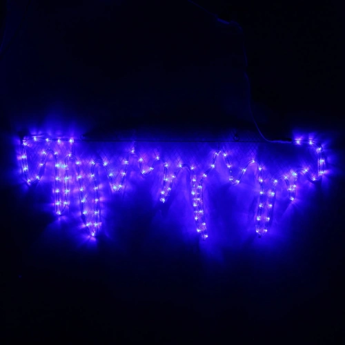 Фигура светодиодная "Сосульки" 98*32 см, дюралайт, Синий