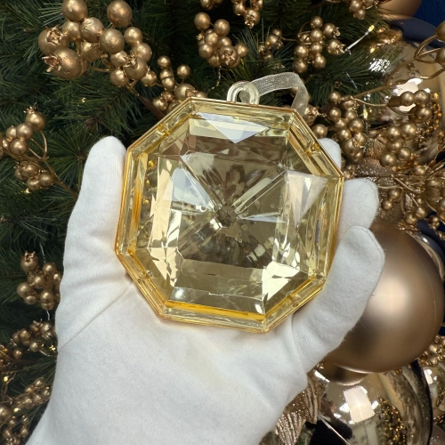 Ёлочное украшение "DIAMOND - Elegant" 8,7*3,7*10 см, Золото