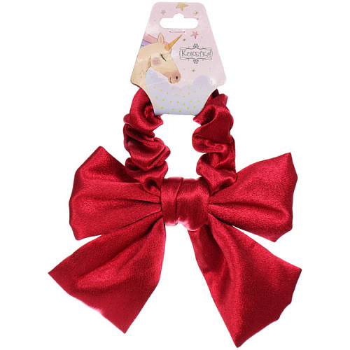 Резинка для волос ПЕРСЕЯ, классика, микс 6 цветов, d-8,5см (подвес Кокетка Единорог)_3