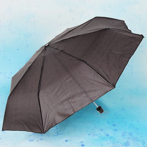 Зонт мужской механический Ультрамарин, цвет черный, 8 спиц, d-110см_6