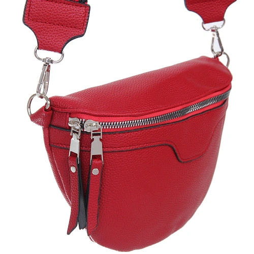 Сумка женская через плечо ИМАНИ, цвет бордовый, три кармана, 241975см (лейбл Ultramarine)_5