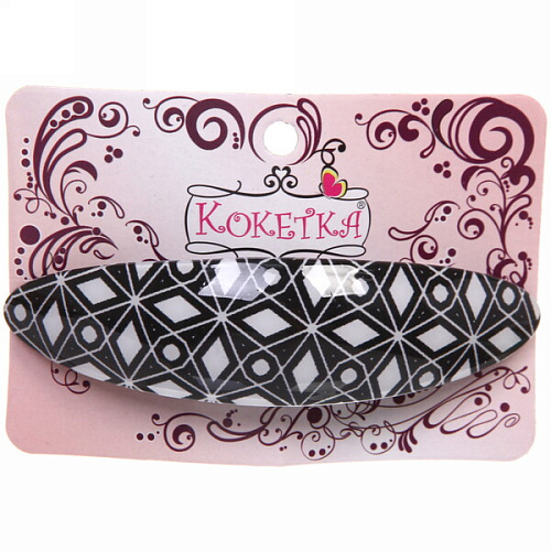 Заколка автомат Calista - Lili, овал, 6 цветов, 92,5см (Кокетка)_6