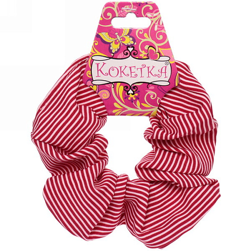 Резинка для волос Collection School, принт полоска, микс 6 цветов, d-10см_22