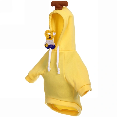 Кофта-толстовка для собаки Wonderful style-Банан с капюшоном, размер M (4430см) Ultramarine_8