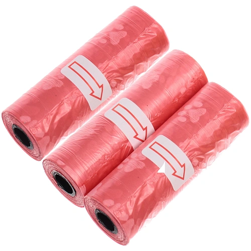 Пакеты для уборки за собакой в наборе 3шт, цвет красный Ultramarine_3