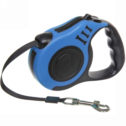 Поводок-рулетка Дог 3м до 15кг цвет голубой Ultramarine_4