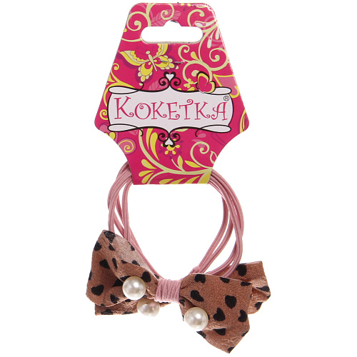 Резинки для волос 2шт New series - Сердечки, микс 5 цветов, d-6см_7