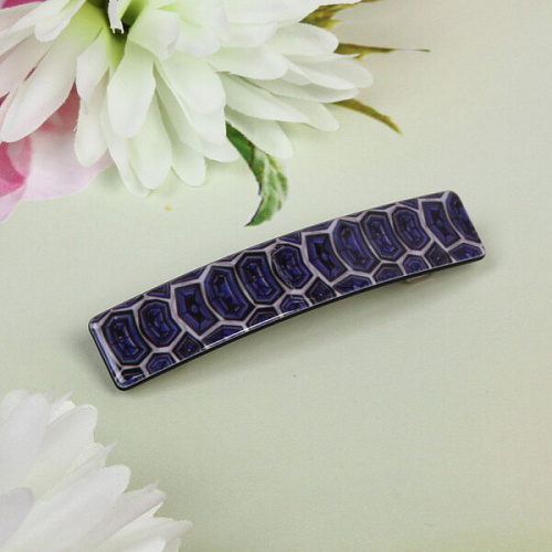 Заколка автомат Lady Collection - Тара, прямоуг, 6 цветов, 8,51,5см (Кокетка)_3