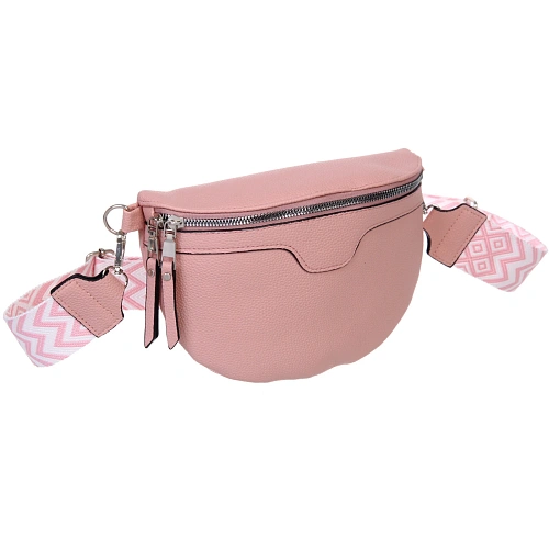 Сумка женская через плечо ИМАНИ, цвет пудровый, три кармана, 241975см (лейбл Ultramarine)_7