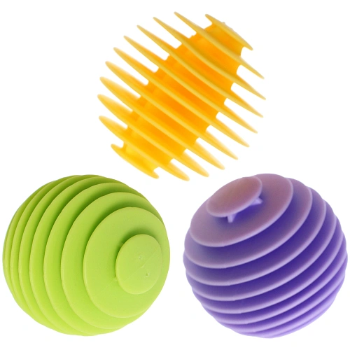 Мячики для стирки 5,5 см, силиконовые, 3 шт Селфи_3