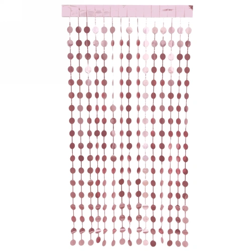 Занавес фольгированный "Шар" ш1м, в1.9м (матовый), розовое золото