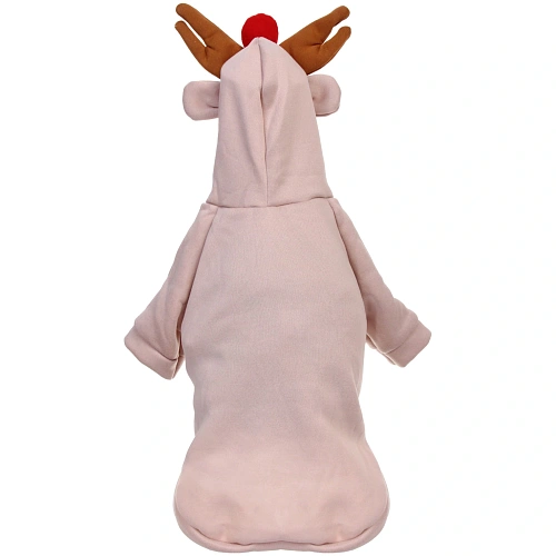 Кофта-толстовка для собаки Wonderful style-Олень Рудольф с капюшоном, размер M (4430см) Ultramarine_6