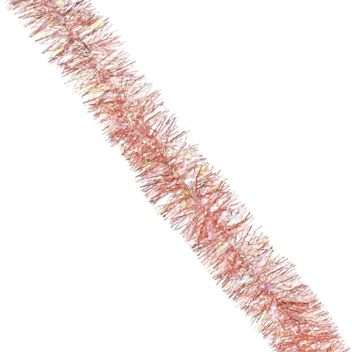 Мишура "Искристая" 2м d-9 см, Розовое золото