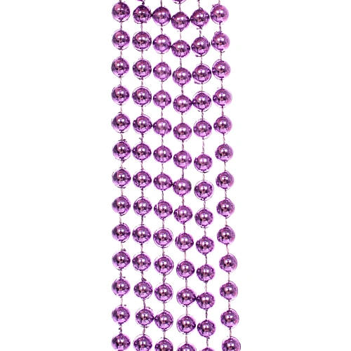 Бусы на ёлку 2,0 м Шарик средний d-8мм, Лаванда_6