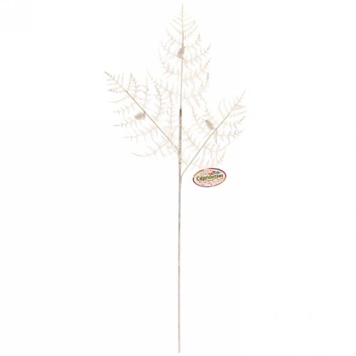 Ветка хвойная "Сосновые шишки" 80 см, Белый