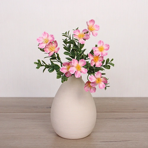 Искусственные цветы Волшебство лета 30см Лютики 10 цветков розовые_6