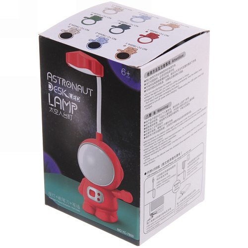 Светильник настольный Cosmo-Привет с другой планеты LED 2197см цвет красный USB_11