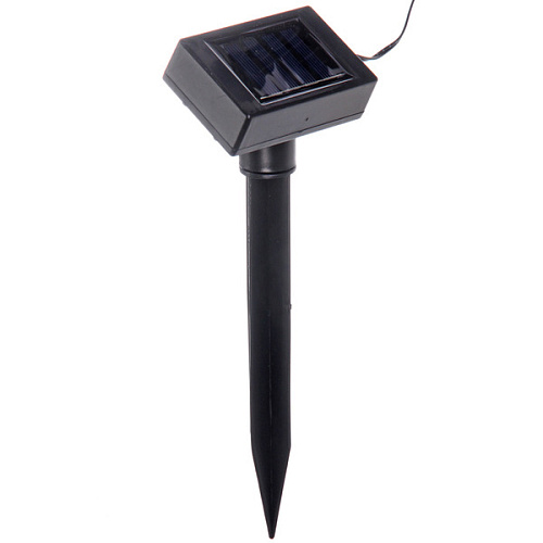 Гирлянда для улицы Светящийся шар 35 м 6 ламп LED (d=5 см) чёрнпров, 1 реж,IP-54, Белый (солнечная батарея)_10