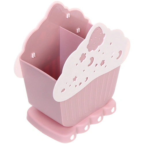 Подставка для столовых приборов SEGRETO 17199,5см 2секции пыльная роза_5