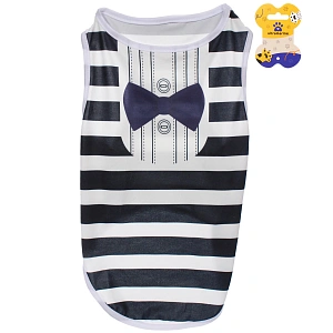 Майка для собак мелких пород "БРО на стиле", джентельмен, размер ХL