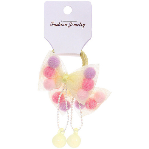 Резинки для волос детские 2шт КОНФЕТКИ, шарики, микс 5 цветов, d-3см_6